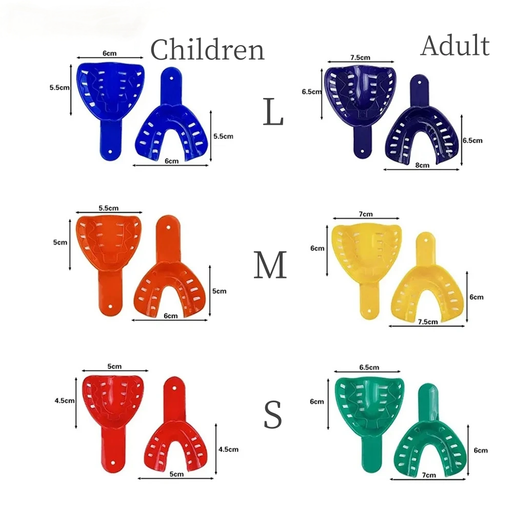 Dental Impression Material Kit - 12 adet/takım Tek Kullanımlık Plastik Diş