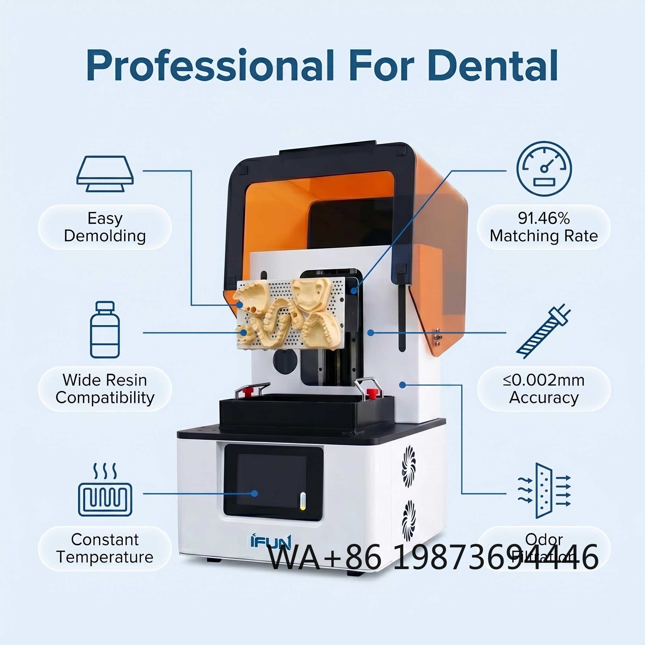 Dental 3D Printer Resin - Profesyonel Reçine Diş 3D Yazıcısı, Diş