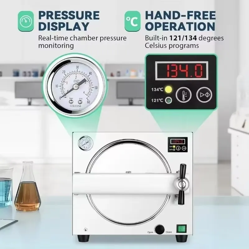 2026 Yeni, Yüksek Kaliteli, 18 - Dental Autoclave Sterilizer 18L incelemesi ve fiyatı