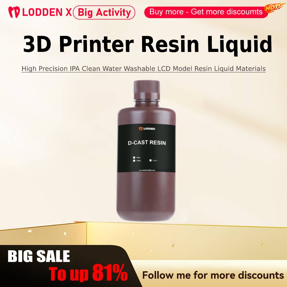 Lodden 3D Yazıcı Reçine Sıvı 3 - Dental 3D Printer Resin incelemesi ve fiyatı