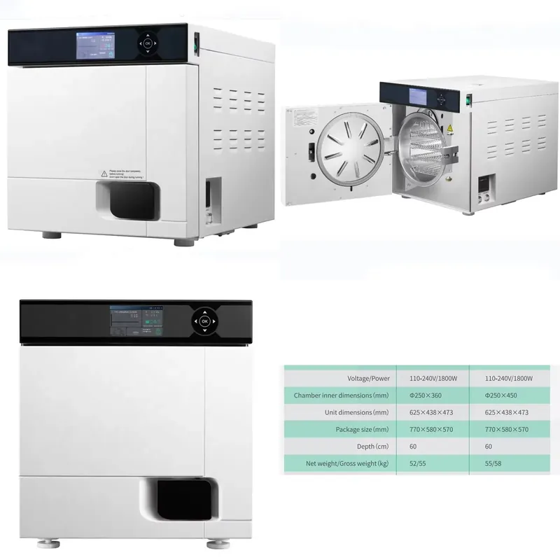 Sınıf B Diş Otoklavı Buhar Ste - Dental Autoclave Sterilizer 18L incelemesi ve fiyatı